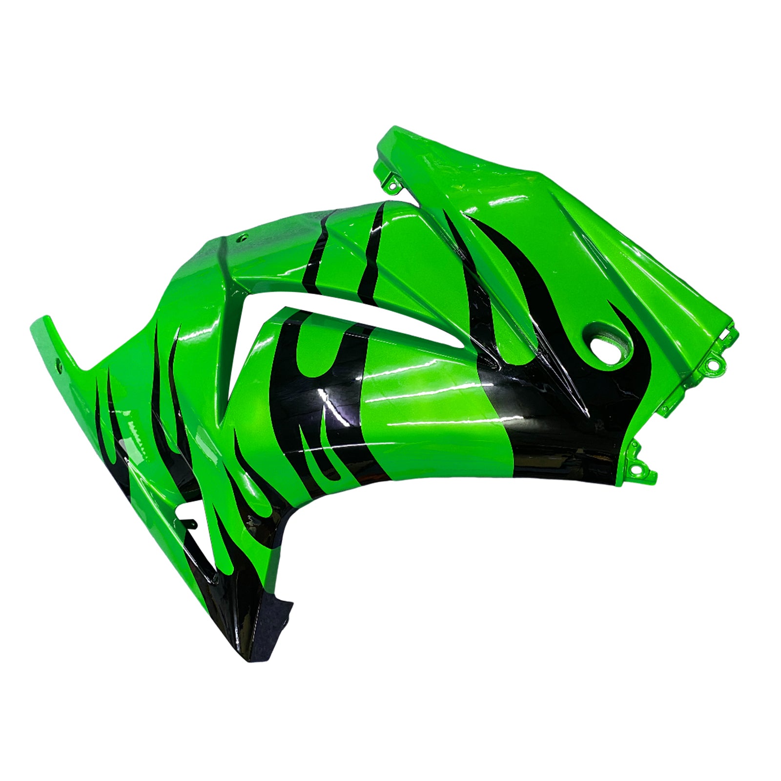 Amotopart 2008-2012 Kawasaki EX250 Ninja250R Black & Green Fairing Kit