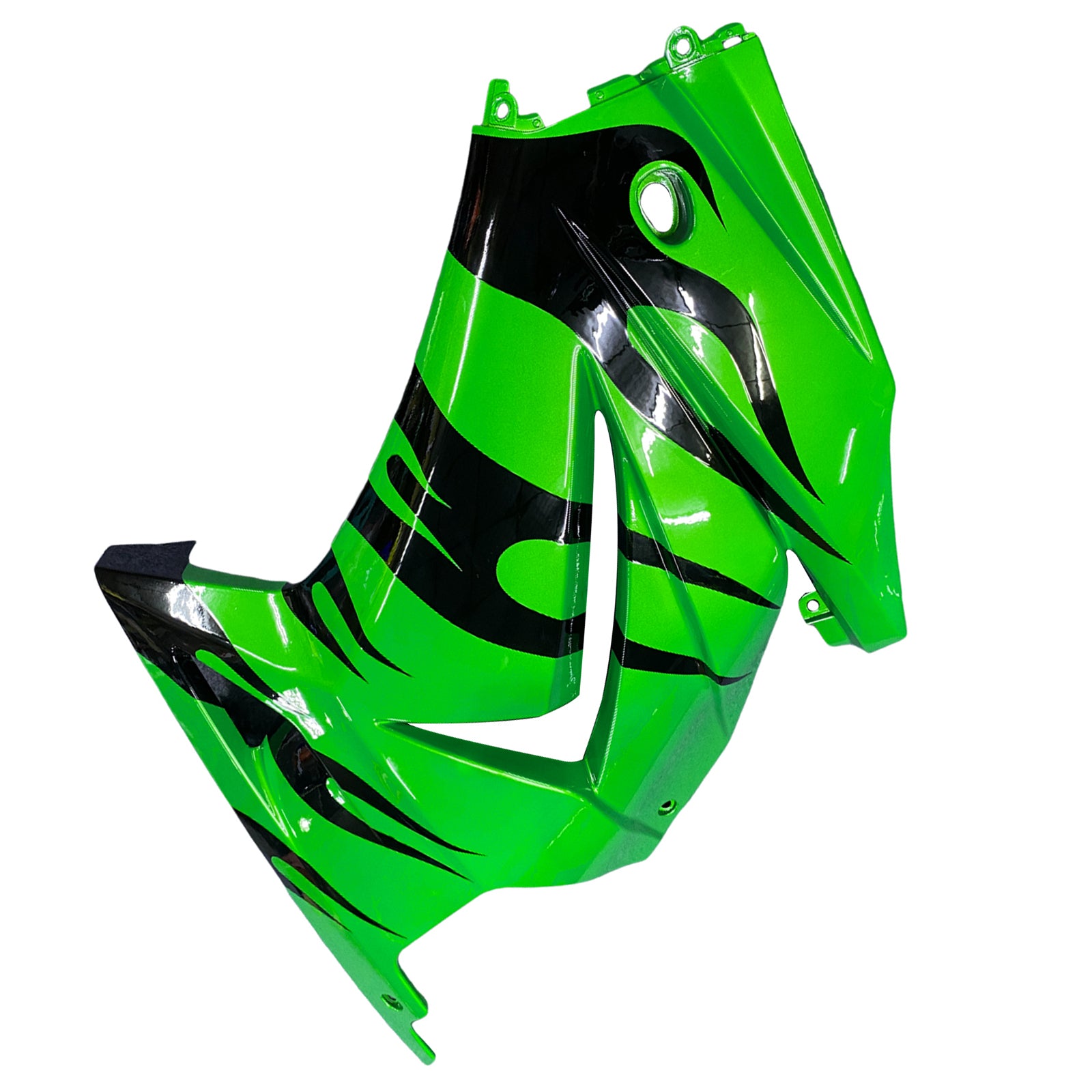 Amotopart 2008-2012 Kawasaki EX250 Ninja250R Black & Green Fairing Kit