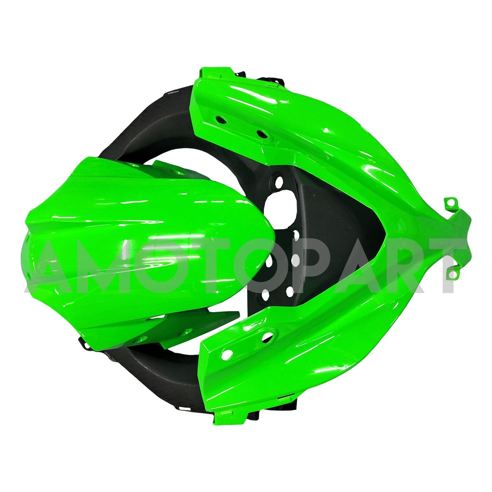 Amotopart 2013-2024 Kawasaki EX300R Fairing Green&Black Kit