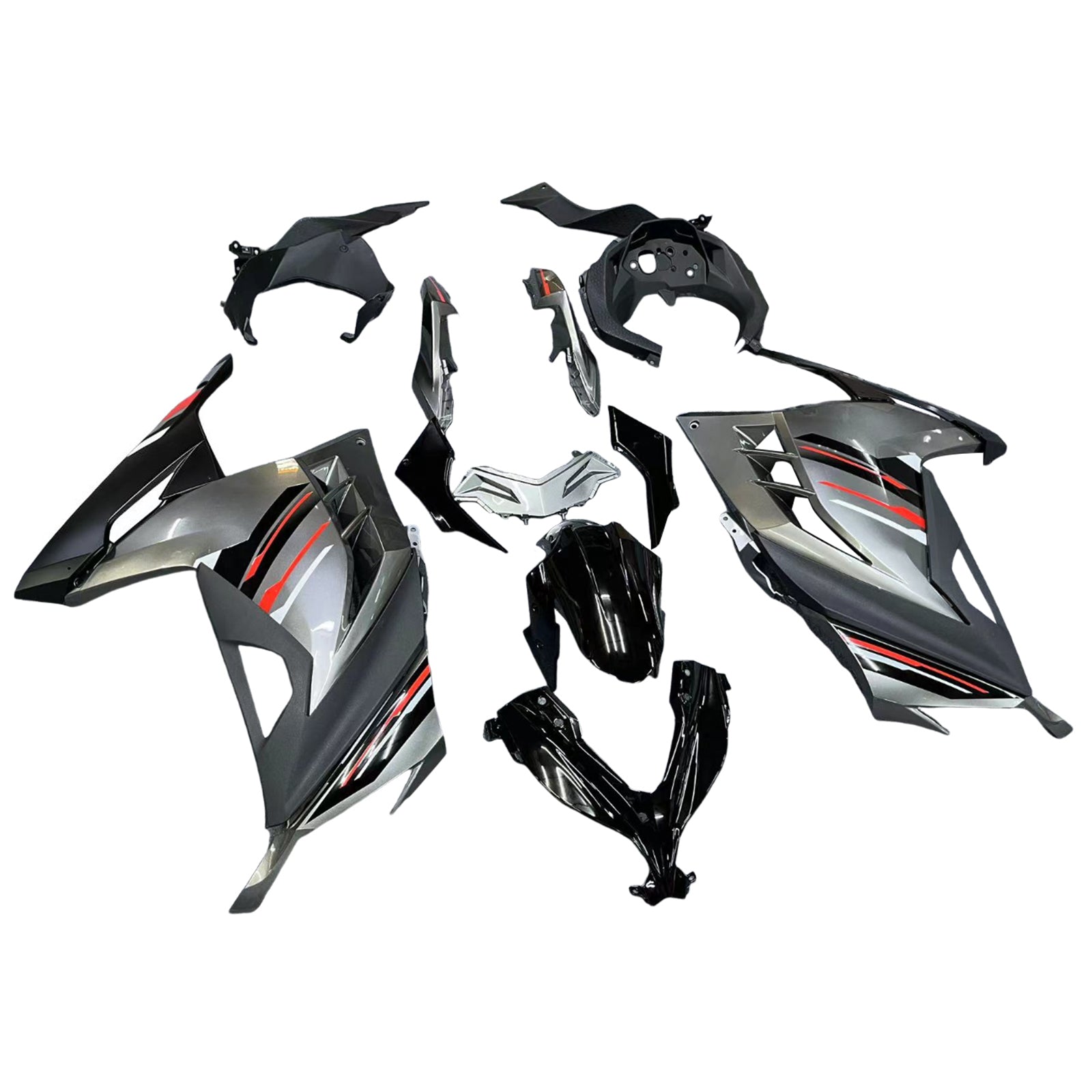 Amotopart 2013-2024 Kawasaki EX300R Kit de carenado negro