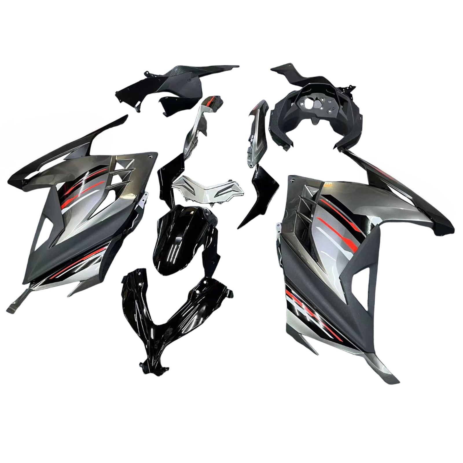 Amotopart 2013-2024 Kawasaki EX300R Kit de carenado negro