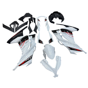 Amotopart 2013-2024 Kawasaki EX300R Fairing White&Black Kit