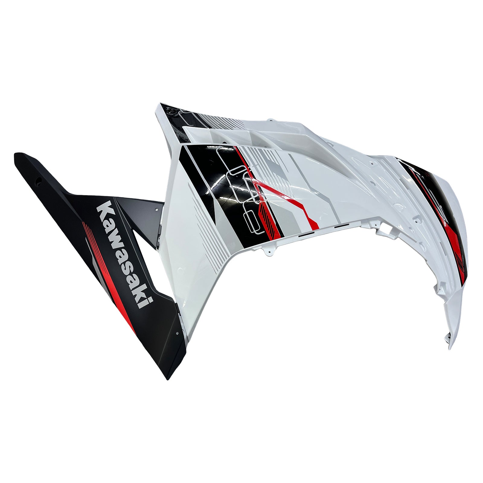 Amotopart 2013-2024 Kawasaki EX300R Fairing White&Black Kit