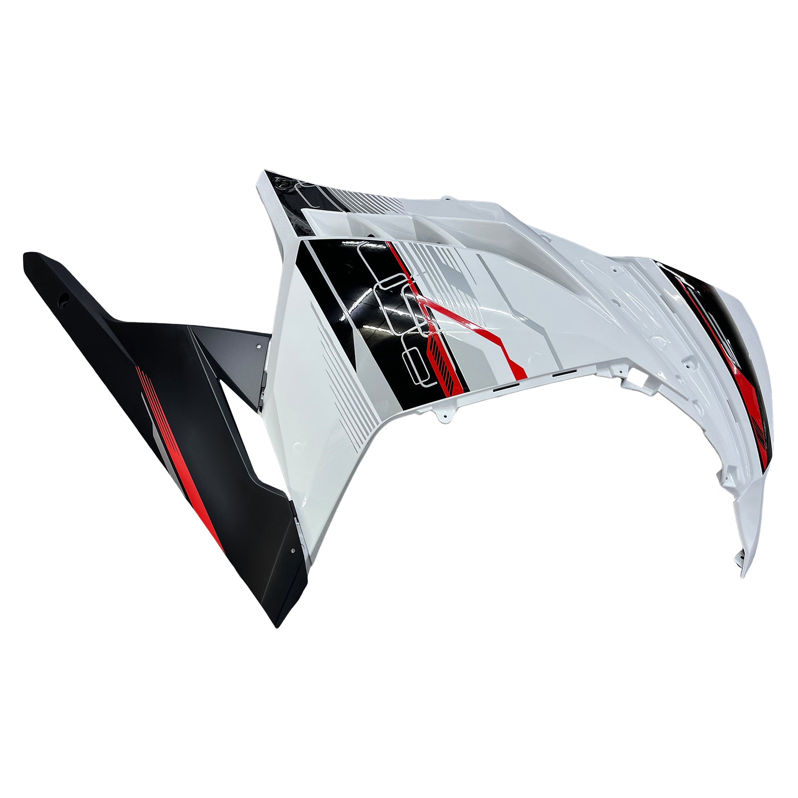 Amotopart 2013-2024 Kawasaki EX300R Fairing White&Black Kit