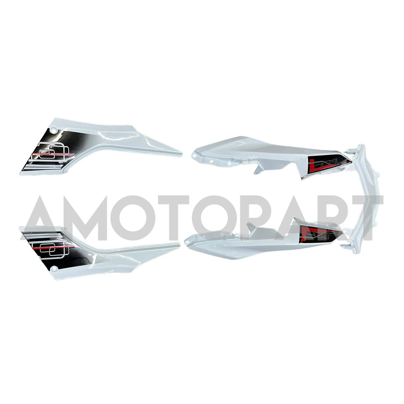 AMOTOPT 2013-2024 KAWASAKI EX300R FAINING WHITE & BLACK KIT