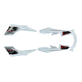 Amotopart 2013-2024 Kawasaki EX300R Fairing White&Black Kit