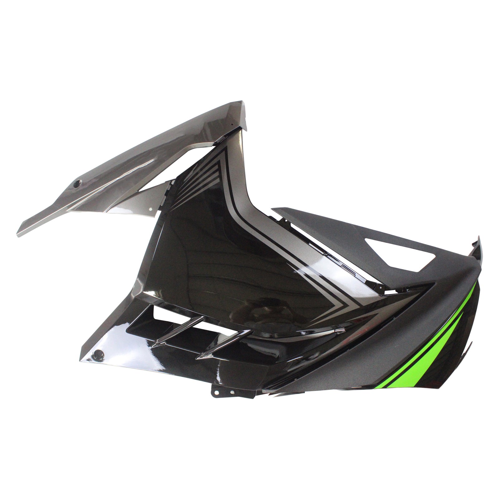 Amotopart Kawasaki 2013-2024 EX300/Ninja 300 Black Sliver Fairing Kit