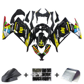 Amotopart Kawasaki 2013-2024 EX300/Ninja300 Black Colorful Fairing Kit