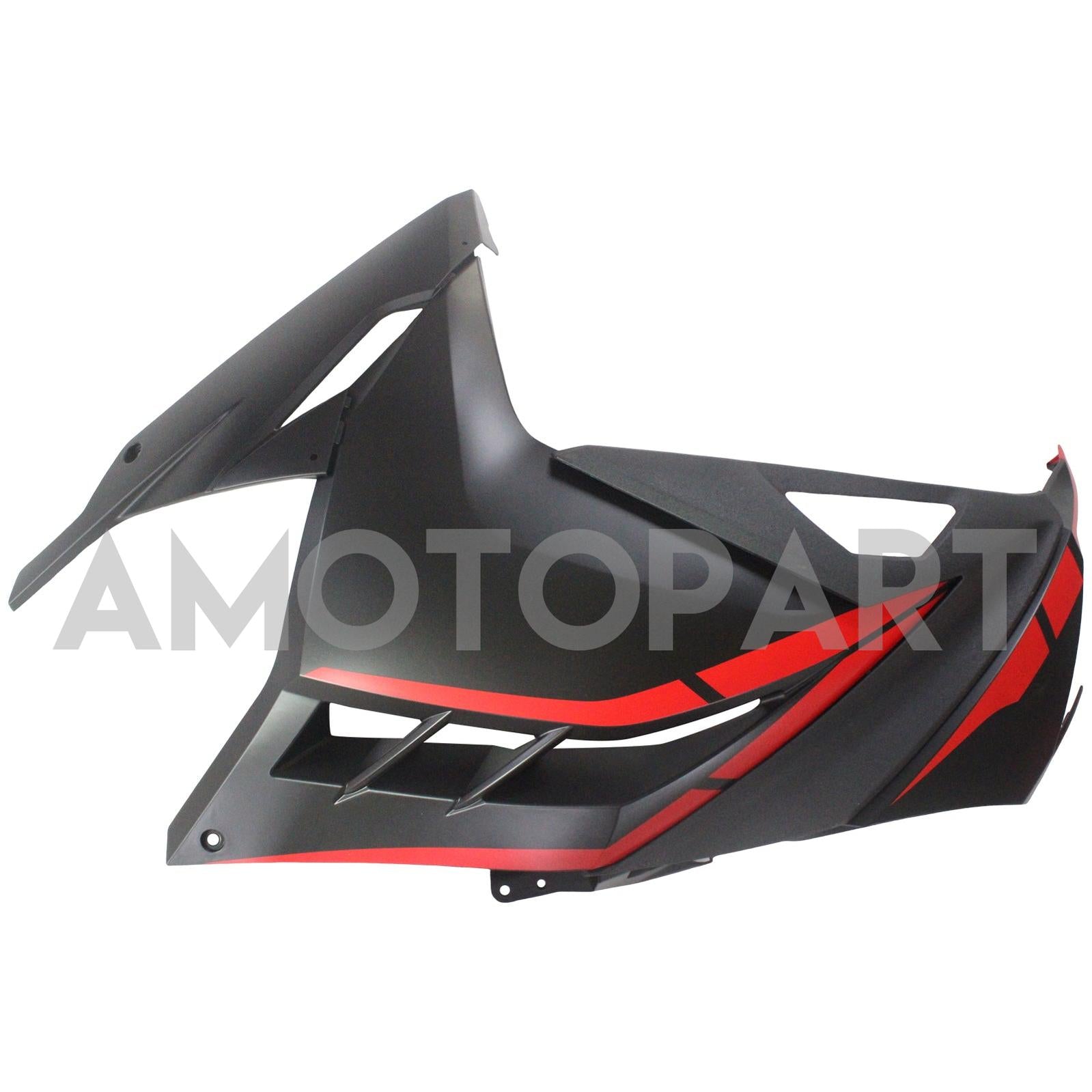 Amotopart kawasaki ex300/ninja 300 2013-2023 kit de carenagem de estilos vermelhos e pretos