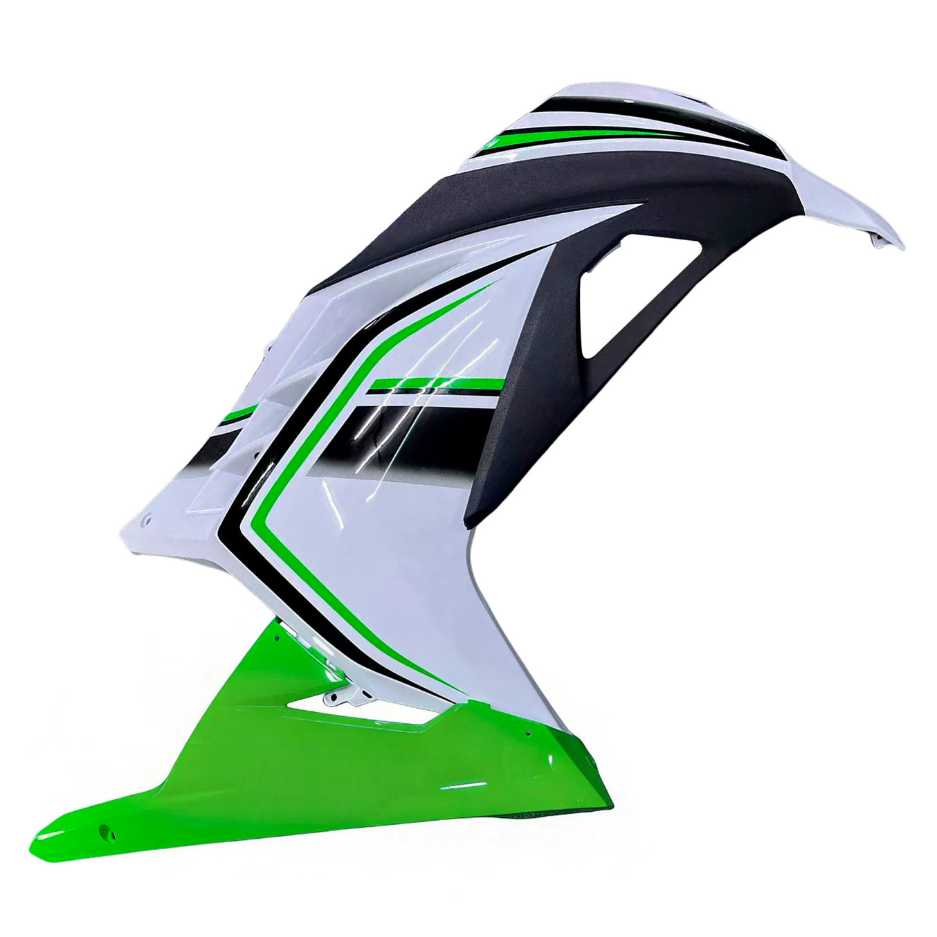 Amotopart 2013-2024 Kawasaki EX300/Ninja300 Black&Green Style6 Fairing Kit