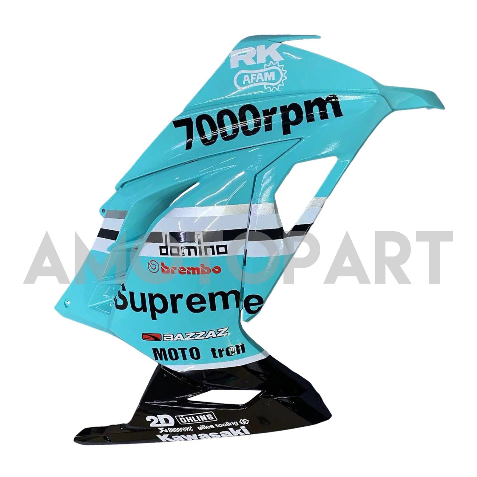 Amotopart 2013-2024 Kawasaki EX300/Ninja 300 Blue s sadou Logo Realing