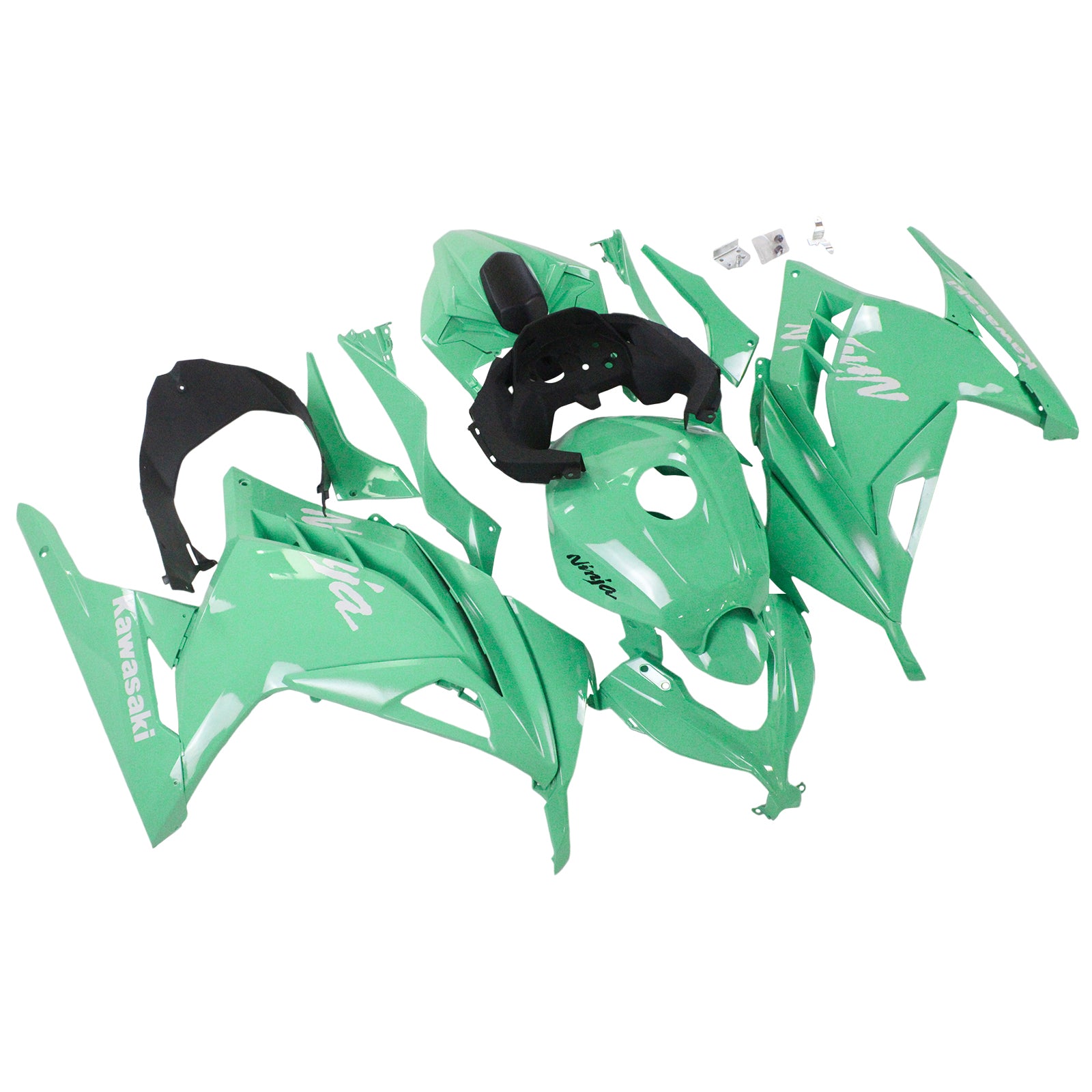 Amotopart 2013-2024 Kawasaki EX300/Ninja300 Green Fairing Kit