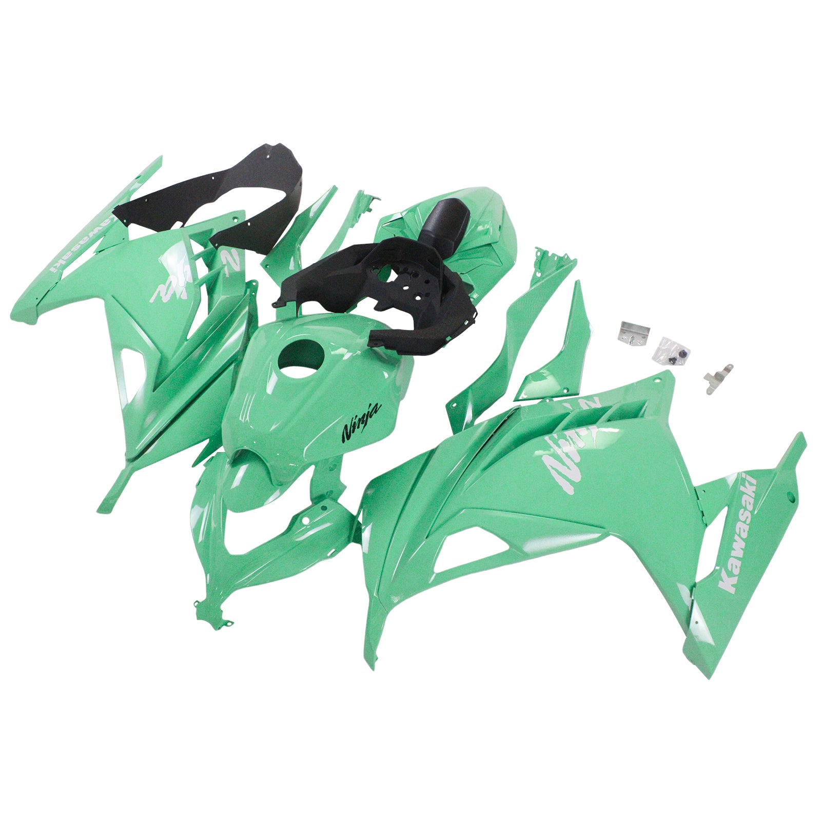 Amotopart 2013-2024 Kawasaki EX300/Ninja300 Green Fairing Kit