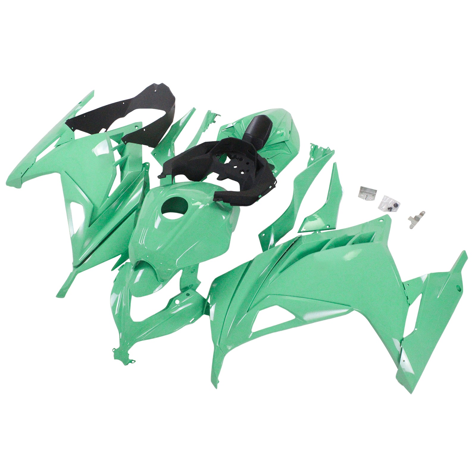 Amotopart 2013-2024 Kawasaki EX300/Ninja300 Green Fairing Kit