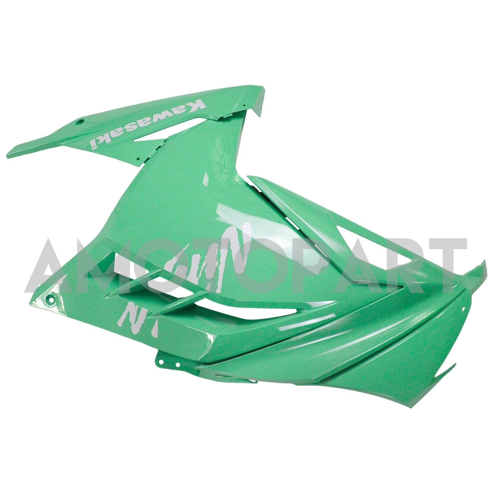 Amotopart 2013–2024 Kawasaki EX300/Ninja 300 grünes Verkleidungsset