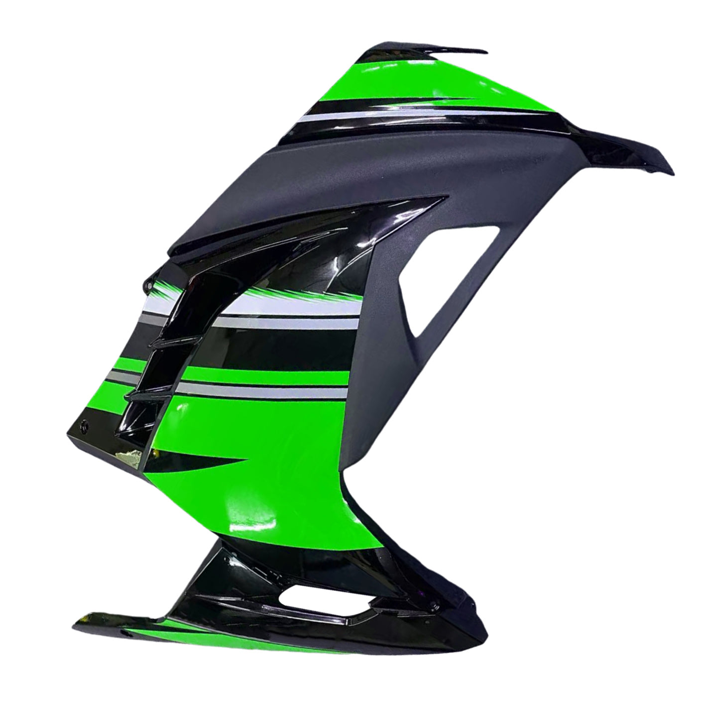 Amotopart 2013-2024 Kawasaki EX300/Ninja300 Schwarz&Green Style3 Verkleidungssatz