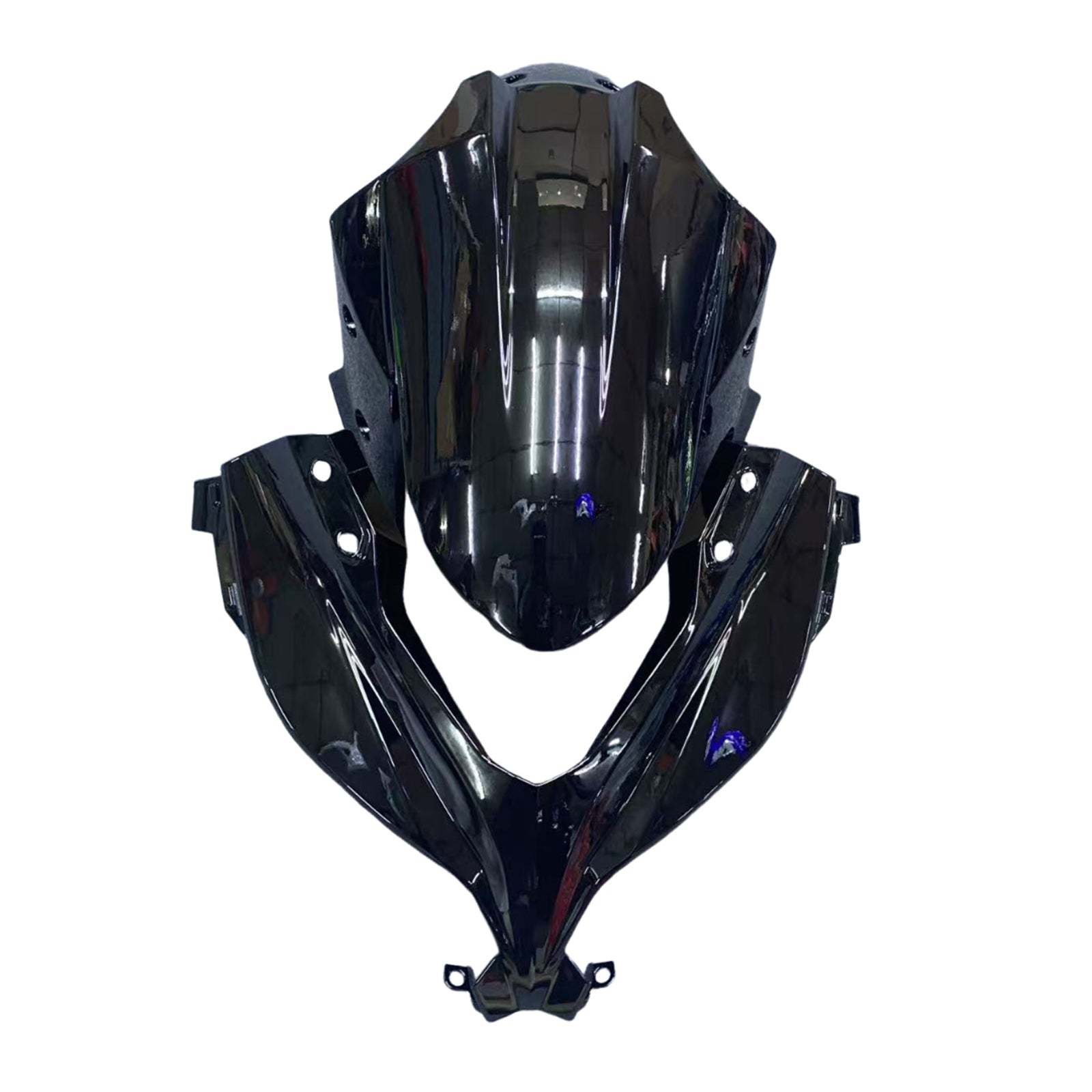 Amotopart 2013-2024 Kawasaki EX300/Ninja300 Schwarz&Green Style3 Verkleidungssatz