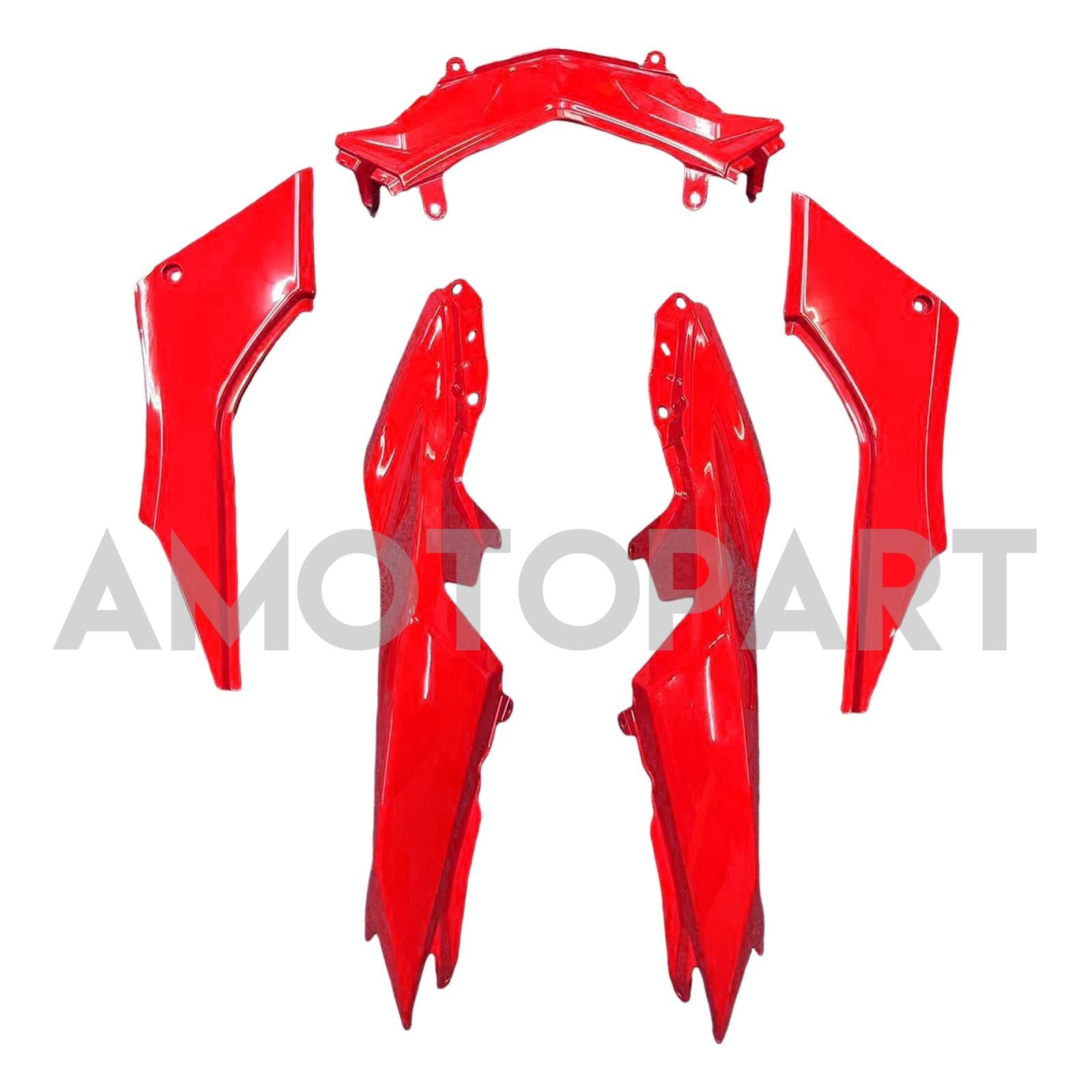 Amotopart 2013-2024 Kawasaki EX300/Ninja300 Red&Black Fairing Kit