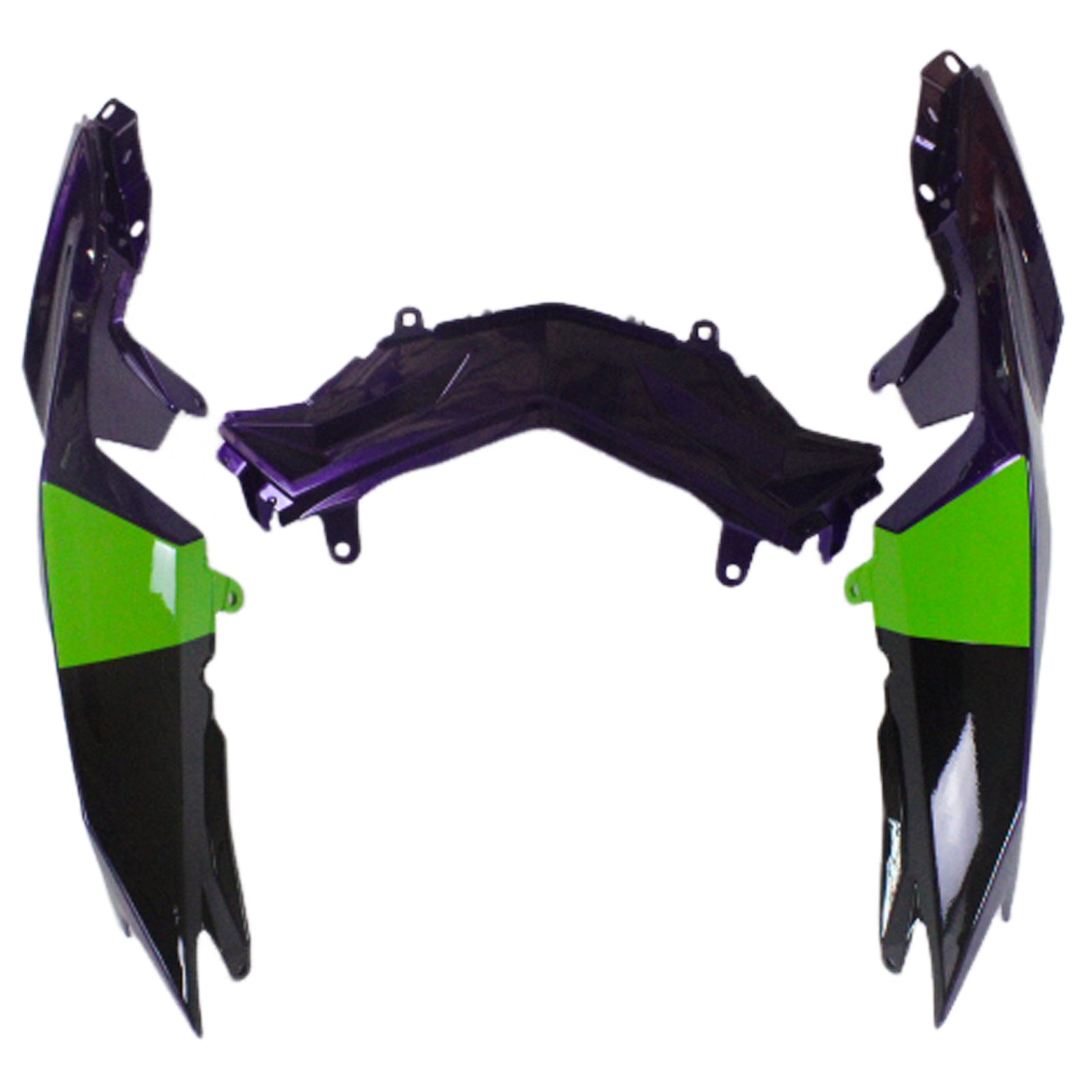 Amotopart 2013-2024 Kawasaki EX300/Ninja300 Purple&Green Fairing Kit