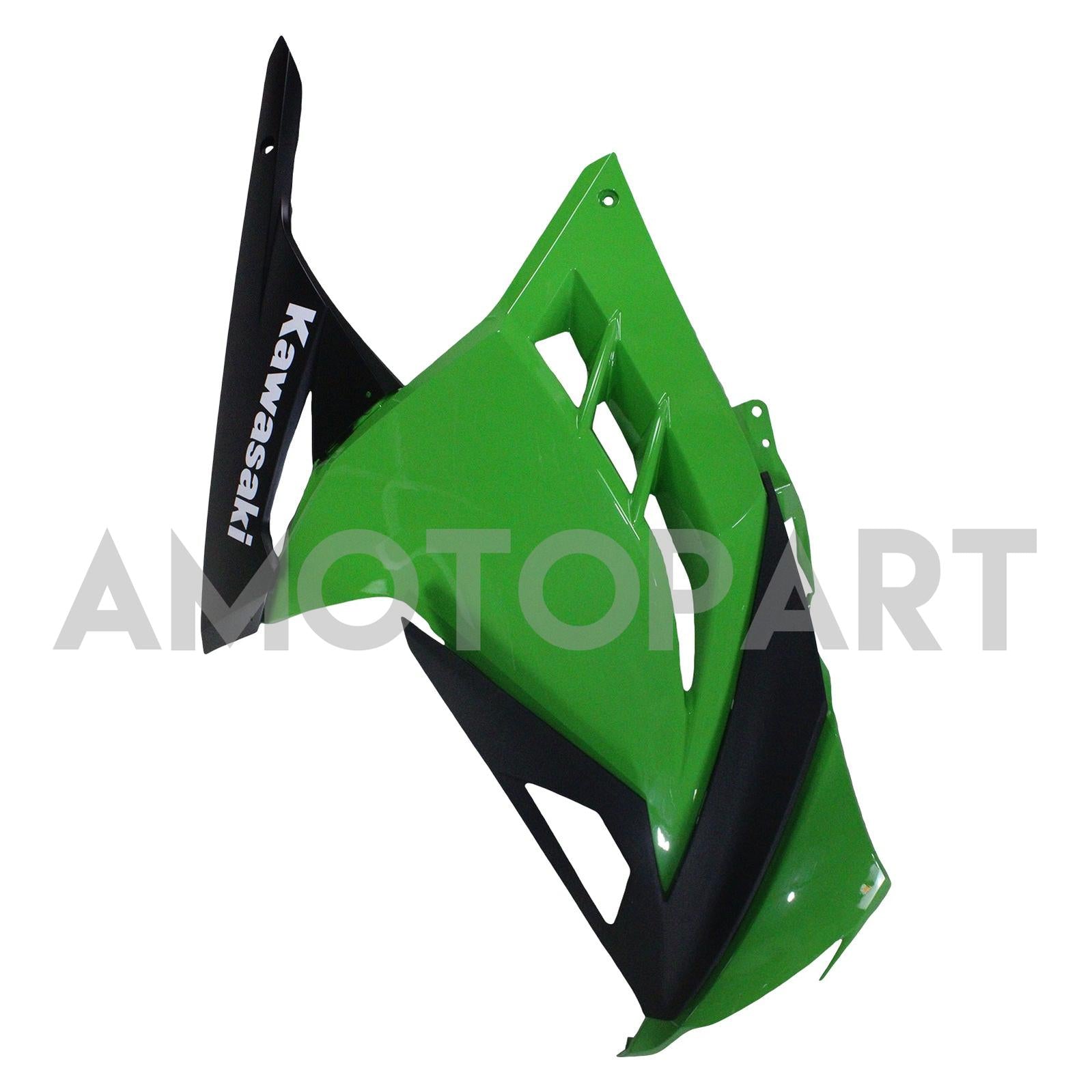 Amotopart 2013-2024 Kawasaki EX300/Ninja300 Black&Green Style4 Fairing Kit