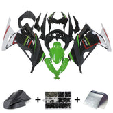 Amotopart 2013-2024 Kawasaki EX300/Ninja300 Nero&amp;Verde Style1 Kit carena