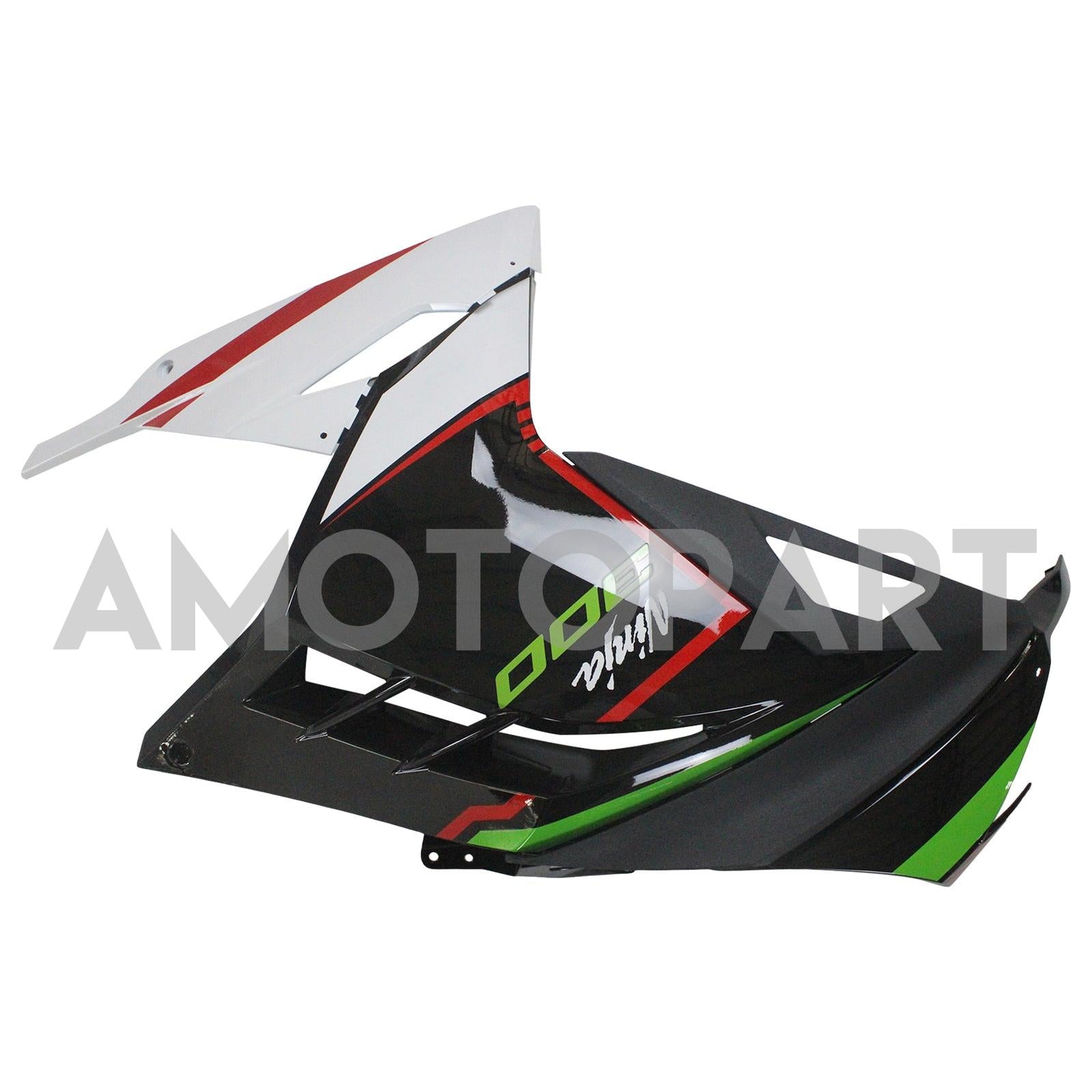 Amotopart 2013-2024 Kawasaki EX300/Ninja300 Black&Green Style1 Fairing Kit