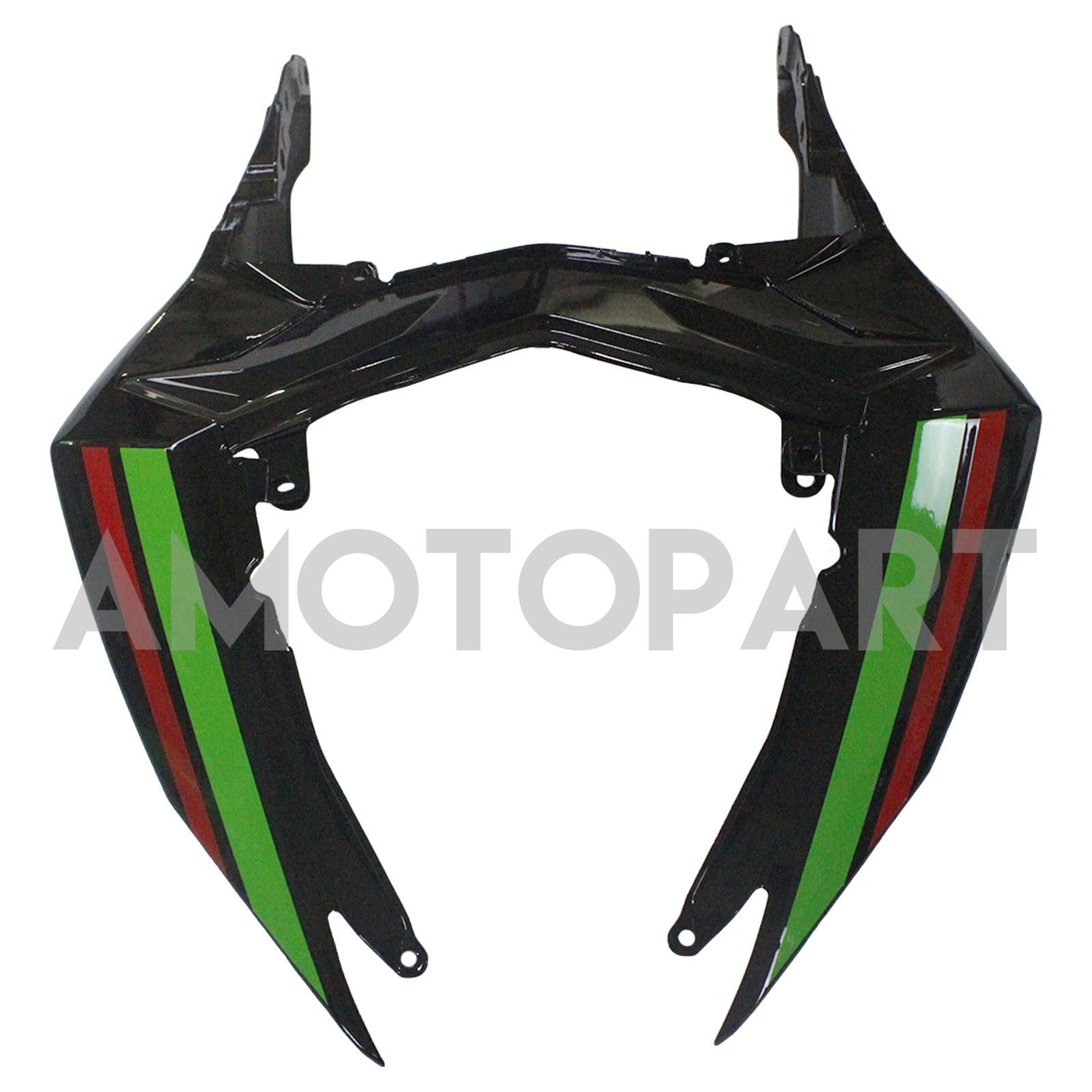 Amotopart 2013-2024 Kawasaki EX300/Ninja 300 Nero e Verde Style1 Kit carena
