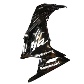 Amotopart 2013-2024 Kawasaki EX300/Ninja300 Black with White Logo Fairing Kit