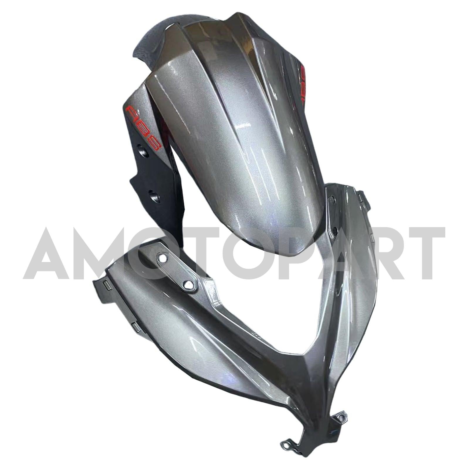 Amotopart 2013-2024 Kawasaki EX300/Ninja300 Matte Black with Red Logo Fairing Kit