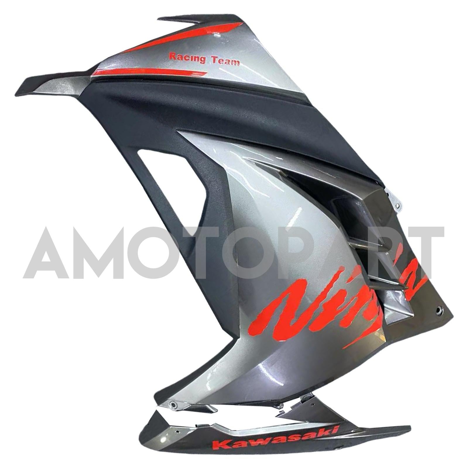 Amotopart 2013-2024 Kawasaki EX300/Ninja300 Matte Black with Red Logo Fairing Kit