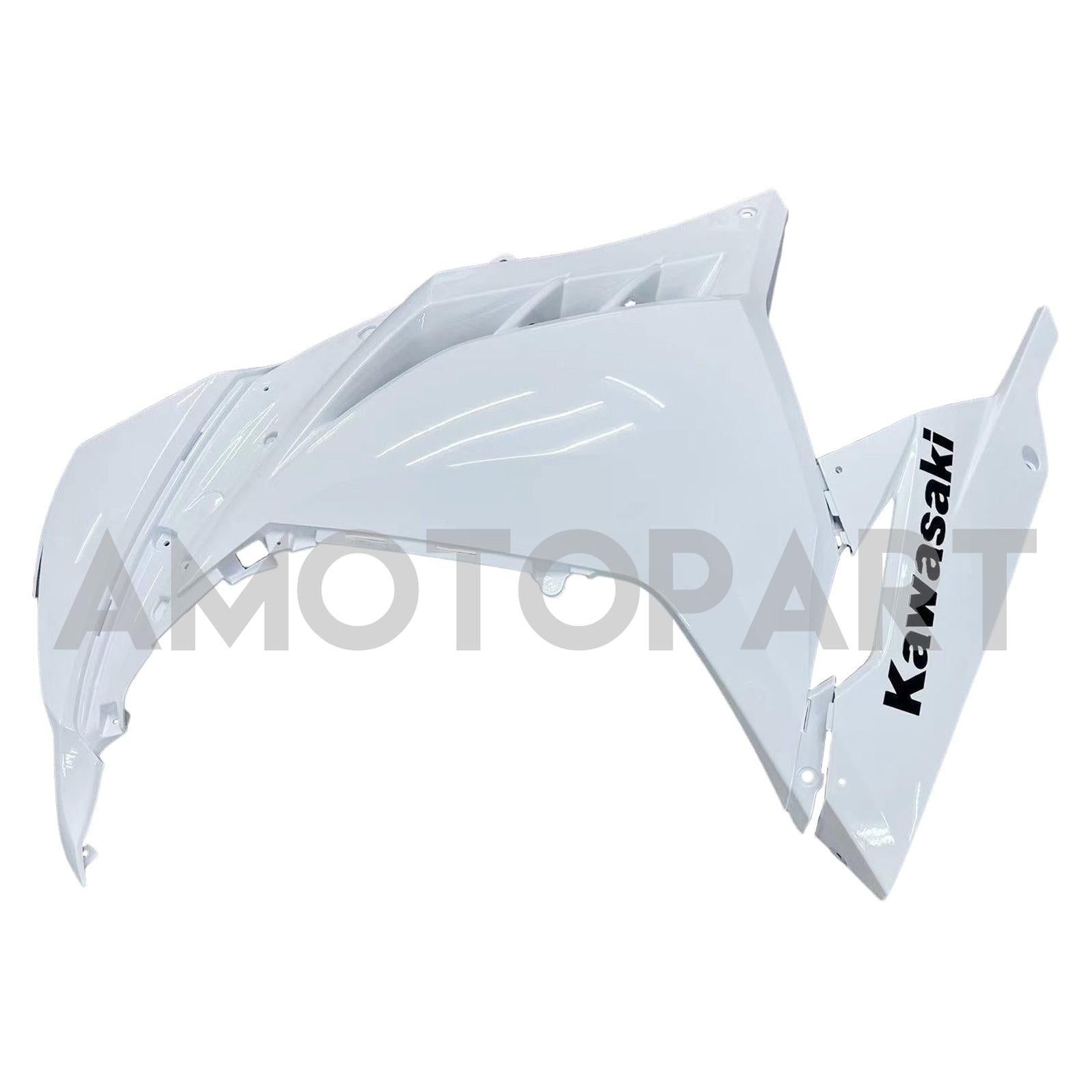 Amotopart 2013-2024 Kawasaki EX300/Ninja300 White&Black Fairing Kit