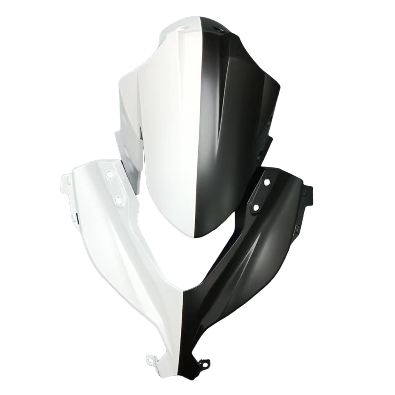 Amotopart 2013-2024 Kawasaki EX300 Ninja300 Black White Fairing Kit