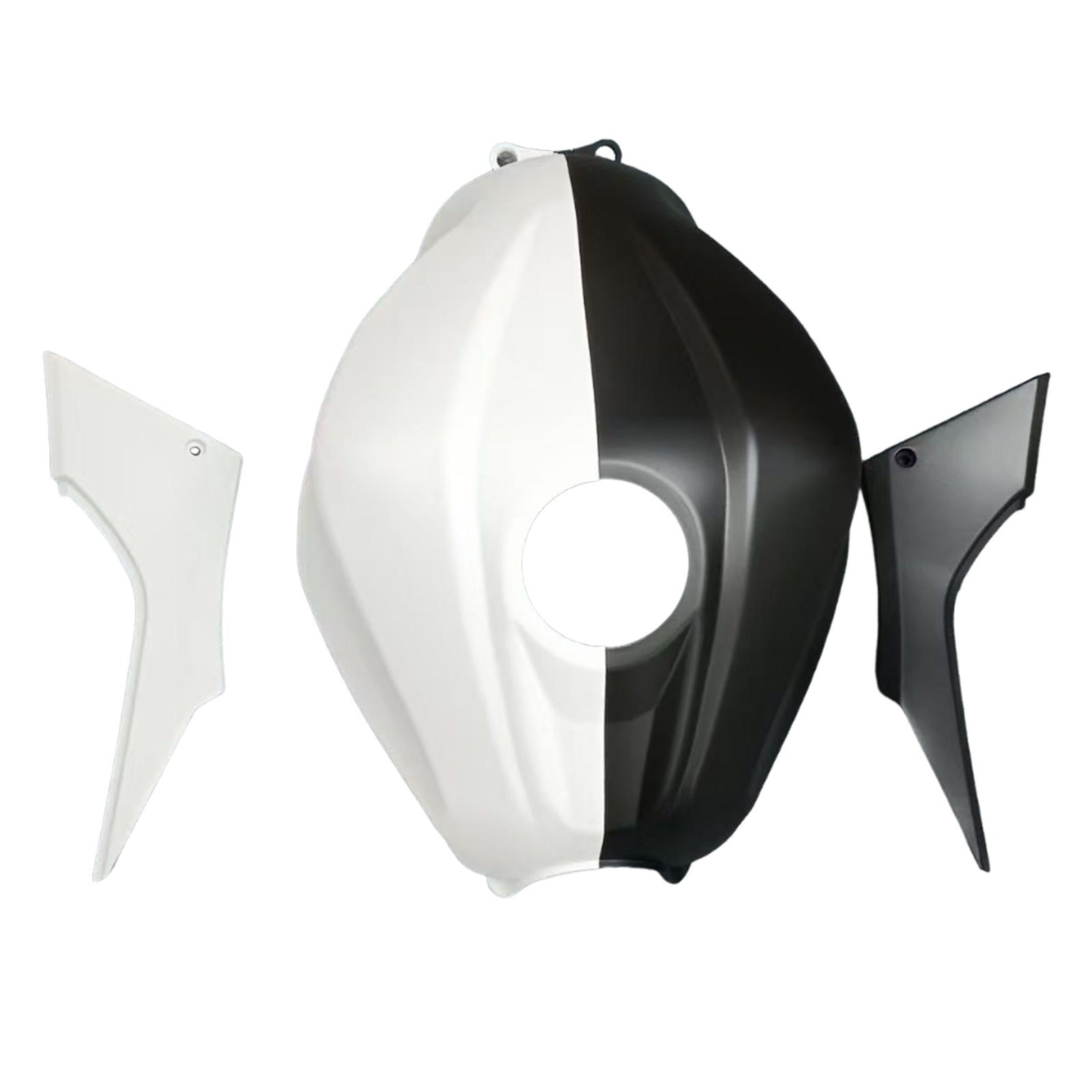 Amotopart 2013-2024 Kawasaki EX300 Ninja300 Black White Fairing Kit
