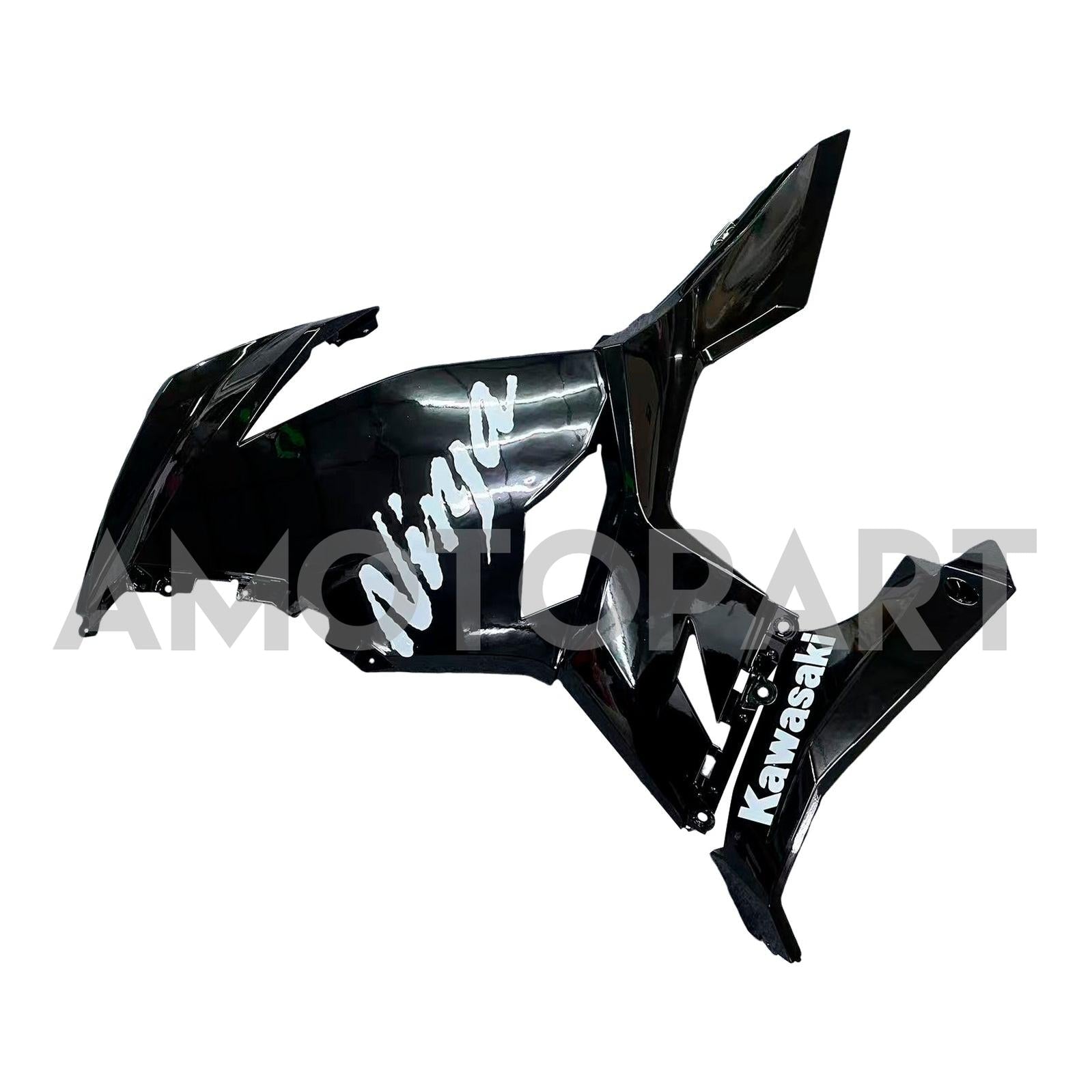 Amotopart 2018-2024 Kawasaki EX400/Ninja 400 Kit de carenado negro y verde
