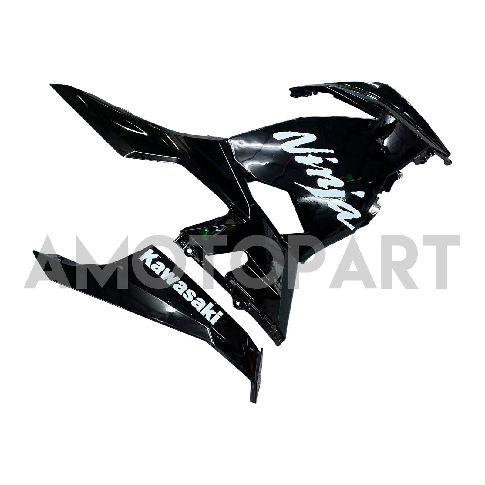 Amotopart 2018-2024 Kawasaki EX400/Ninja 400 Kit de carenado negro y verde