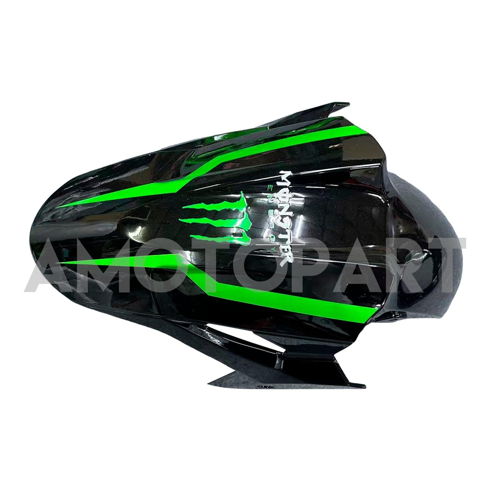 Amotopart 2018-2024 Kawasaki EX400/Ninja 400 Kit de carenado negro y verde