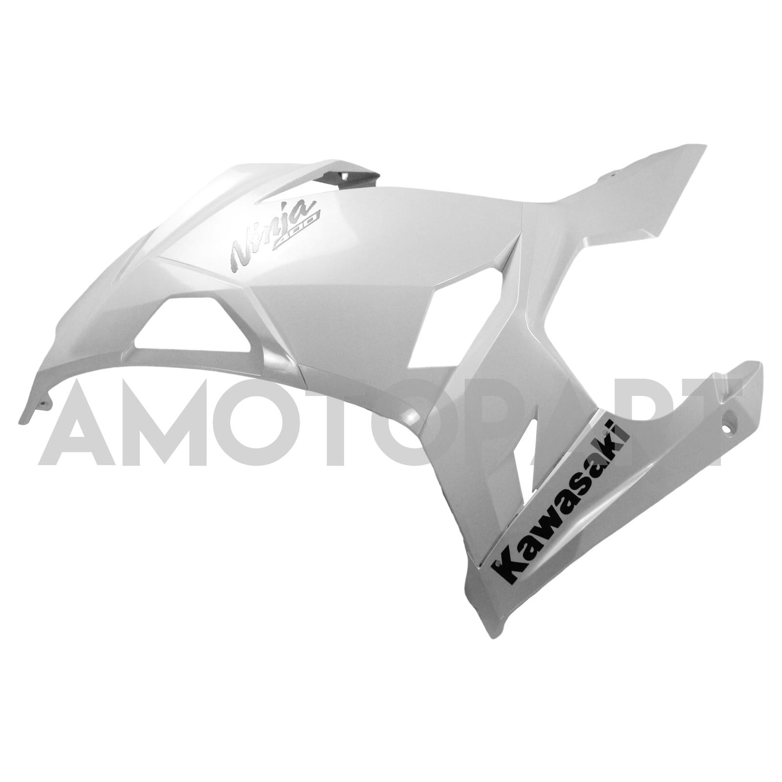 Amotopart Kawasaki EX400/Ninja400 2018-2024 Kit de carénage blanc perlé