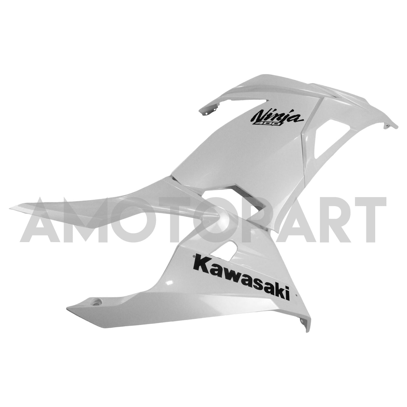 Amotopart Kawasaki EX400/Ninja400 2018-2024 Kit de carénage blanc perlé