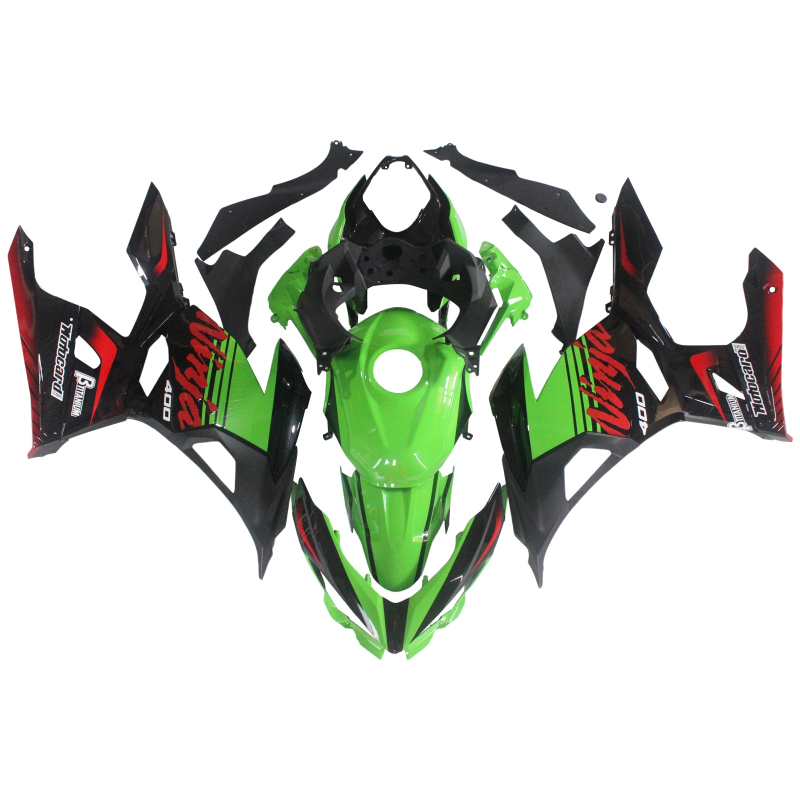 Amotopart 2018-2024 Kawasaki EX400/Ninja400 Fairing Kit Collection Two