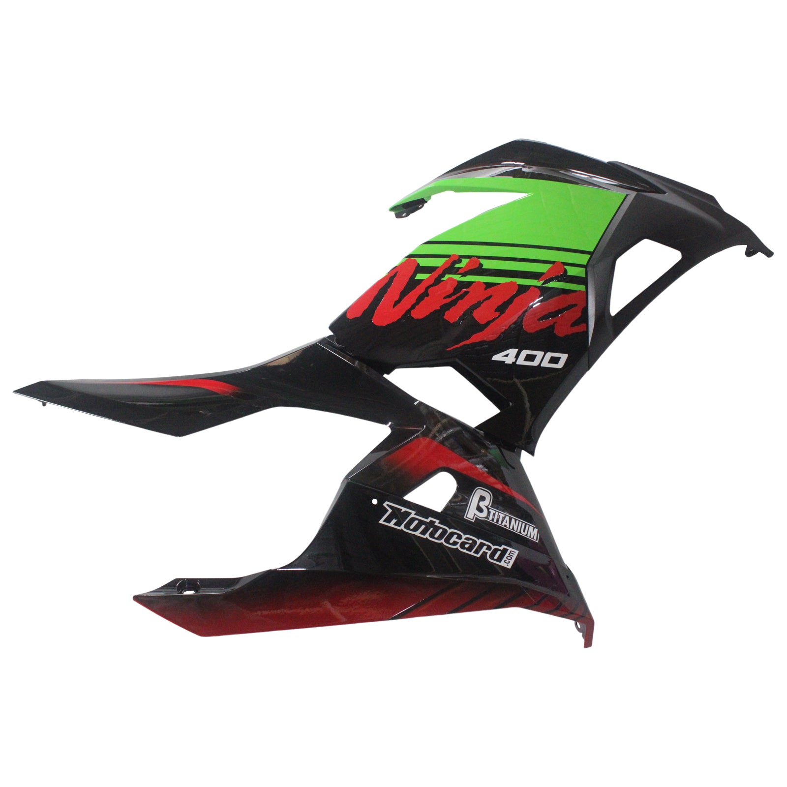 Amotopart Kawasaki EX400/NINJA400 2018-2023 Zielony czarny zestaw owiewki