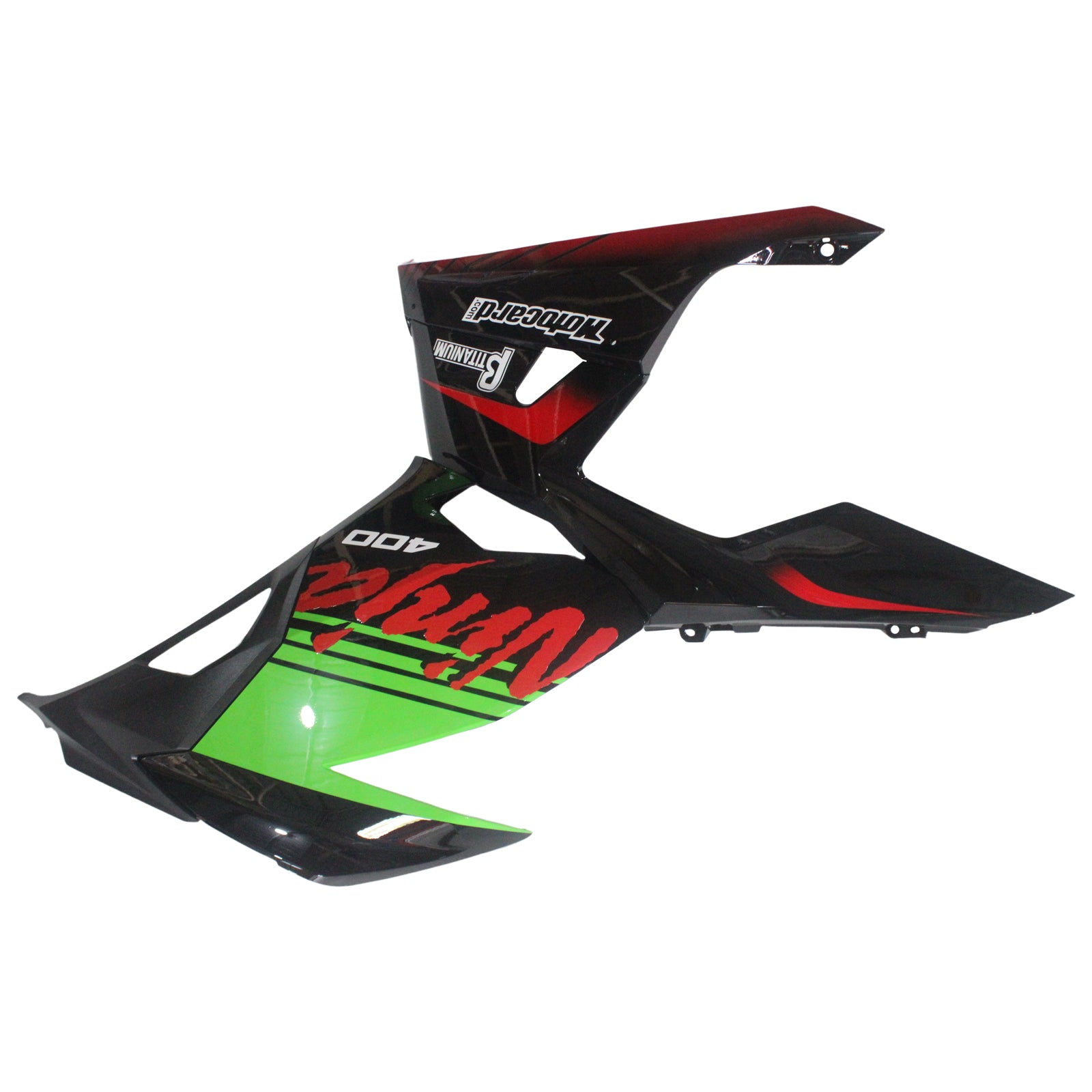 Amotopart Kawasaki EX400/NINJA400 2018-2023 Zielony czarny zestaw owiewki