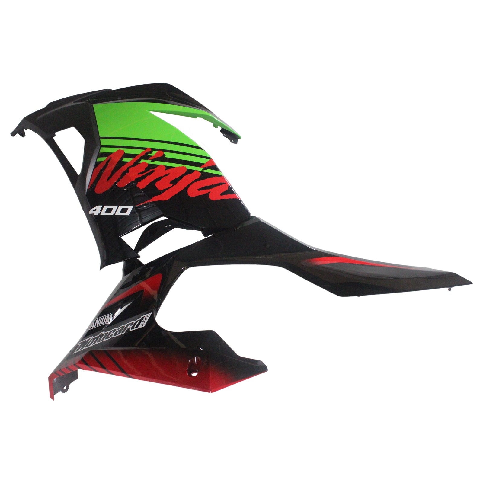 Amotopart Kawasaki EX400/NINJA400 2018-2023 Zielony czarny zestaw owiewki