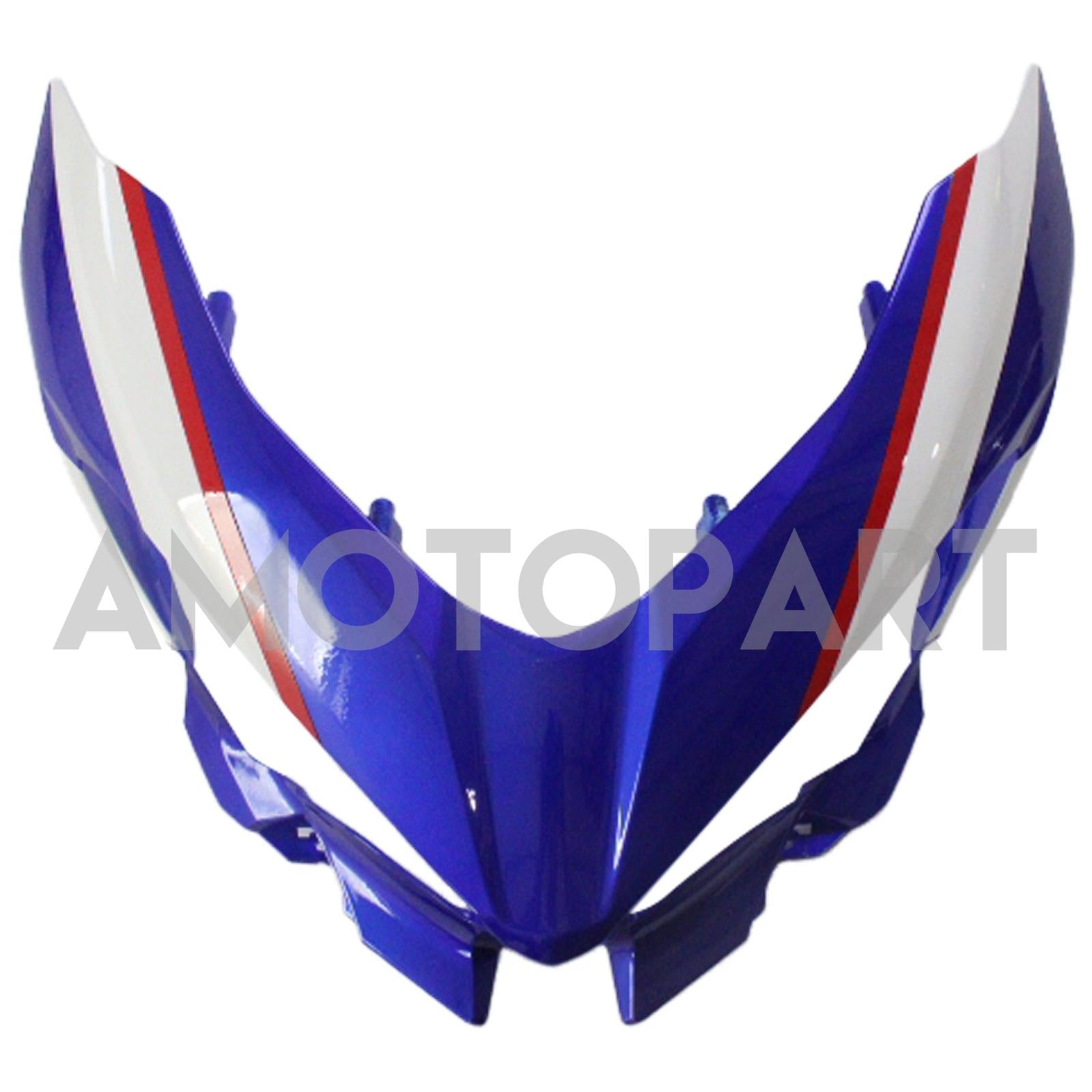 Amotopart Kawasaki EX400/Ninja400 2018-2023 Glossy Blue White Fairing Kit