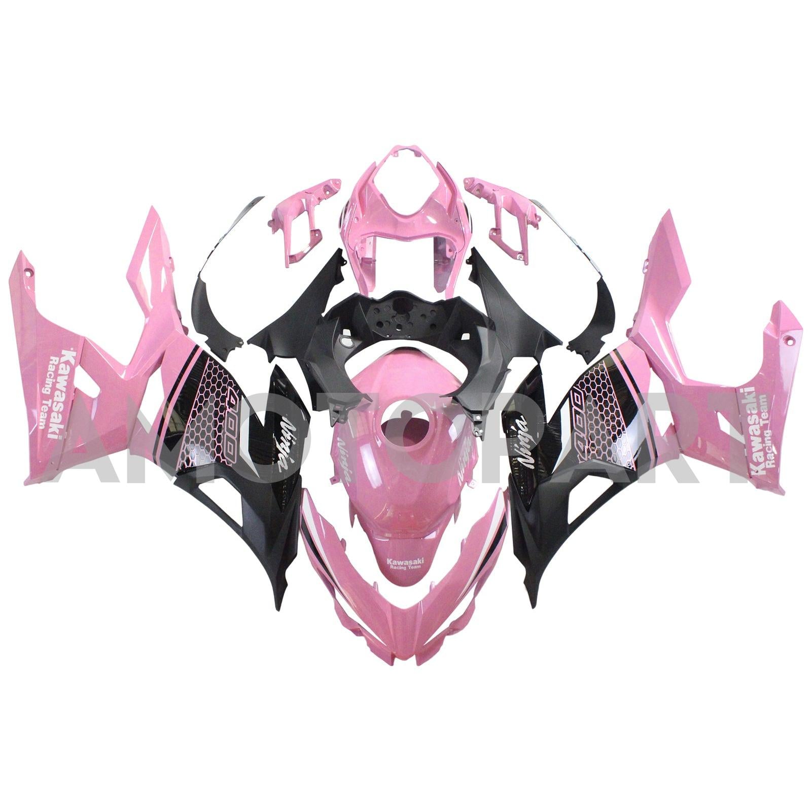 Amotopart 2018-2024 Kawasaki EX400/Ninja400 Verkleidungskit Sammlung Zwei