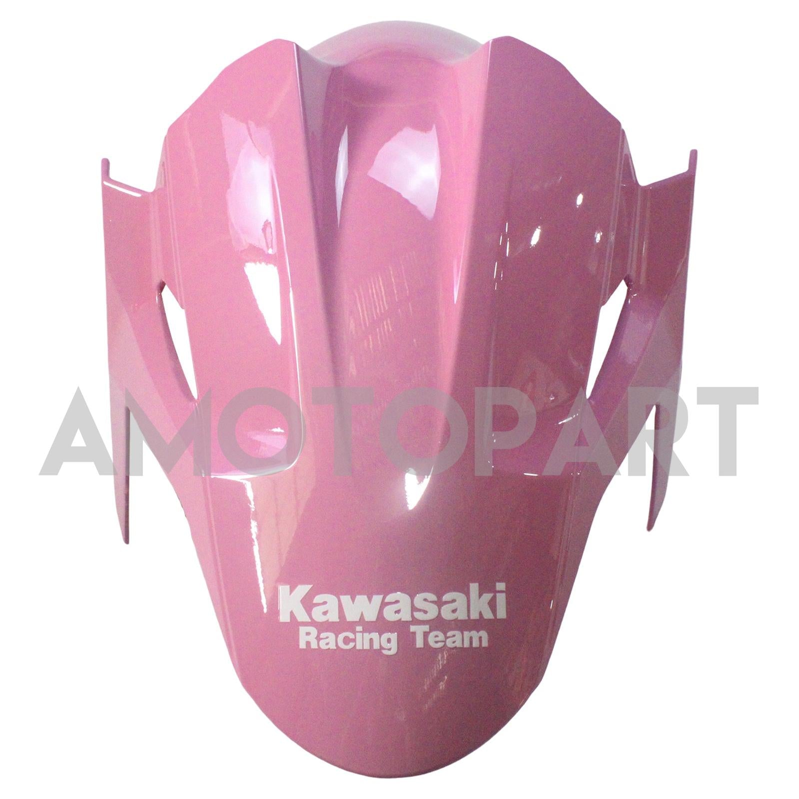 Amotopart Kawasaki 2018-2024 EX400/Ninja 400 Kit de carenado negro rosa