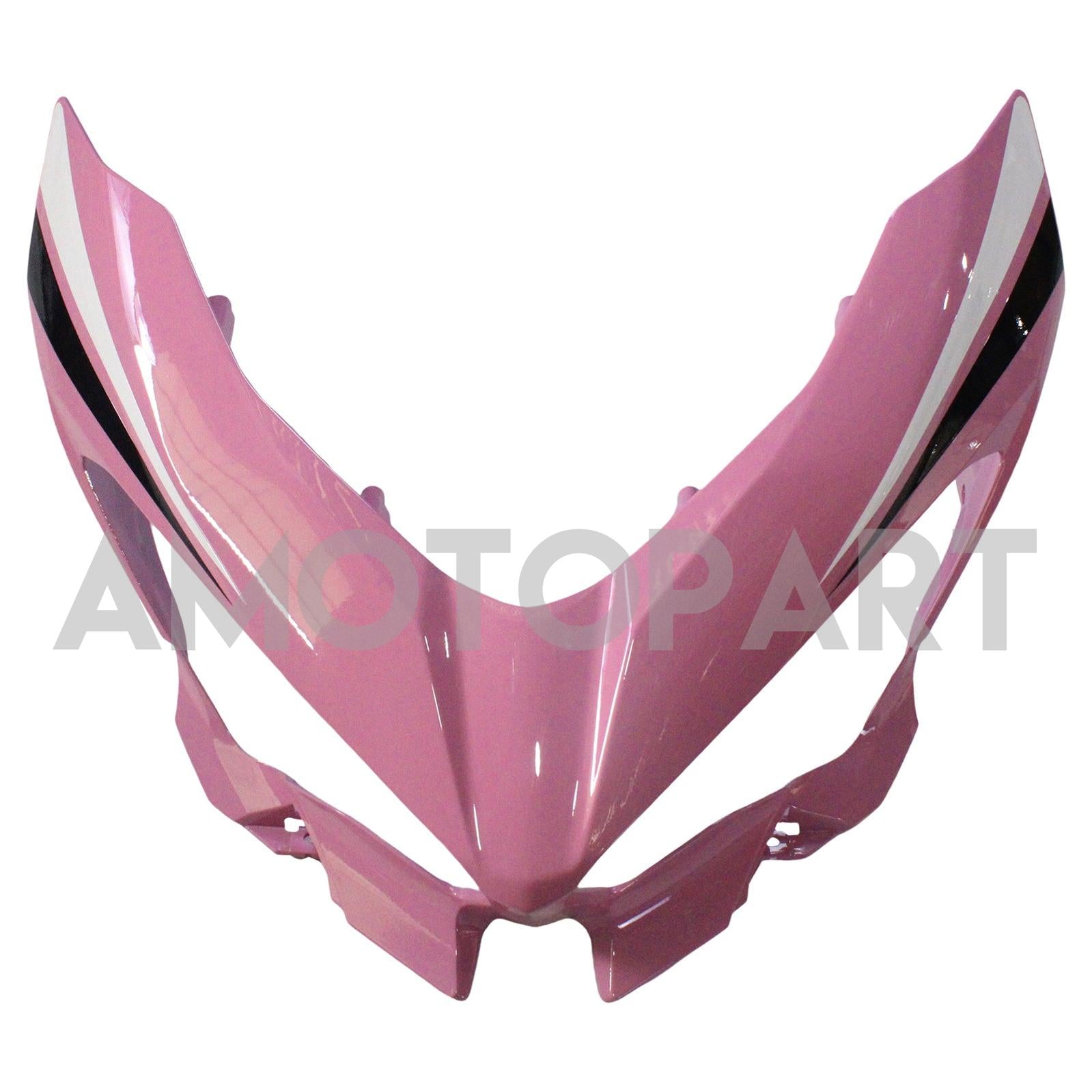 Amotopart Kawasaki 2018-2024 EX400/Ninja 400 Kit de carenado negro rosa