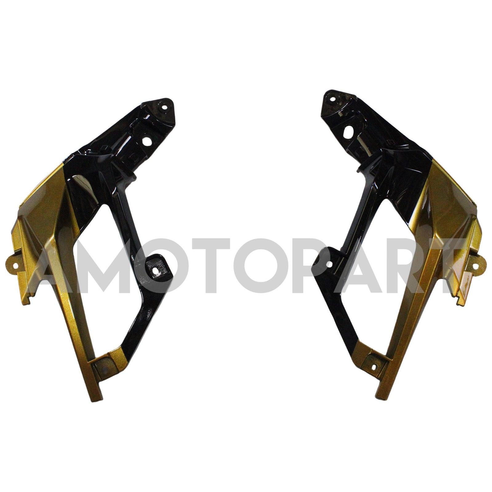 Amotopart Kawasaki 2018-2024 EX400/Ninja400 Black Golden Fairing Kit