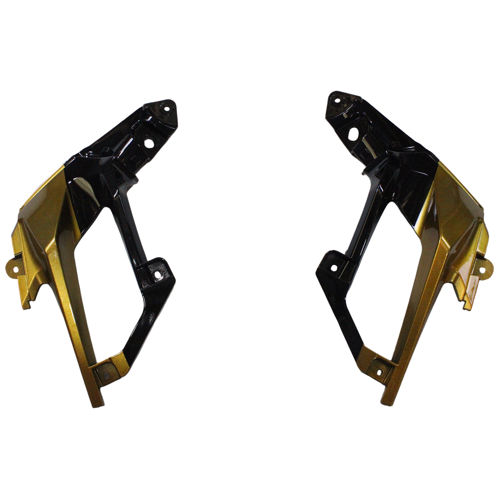 Amotopart Kawasaki 2018-2024 EX400/Ninja400 Verkleidungssatz, Schwarz/Gold