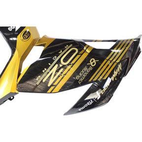 Amotopart Kawasaki 2018-2024 EX400/Ninja400 Black Golden Fairing Kit