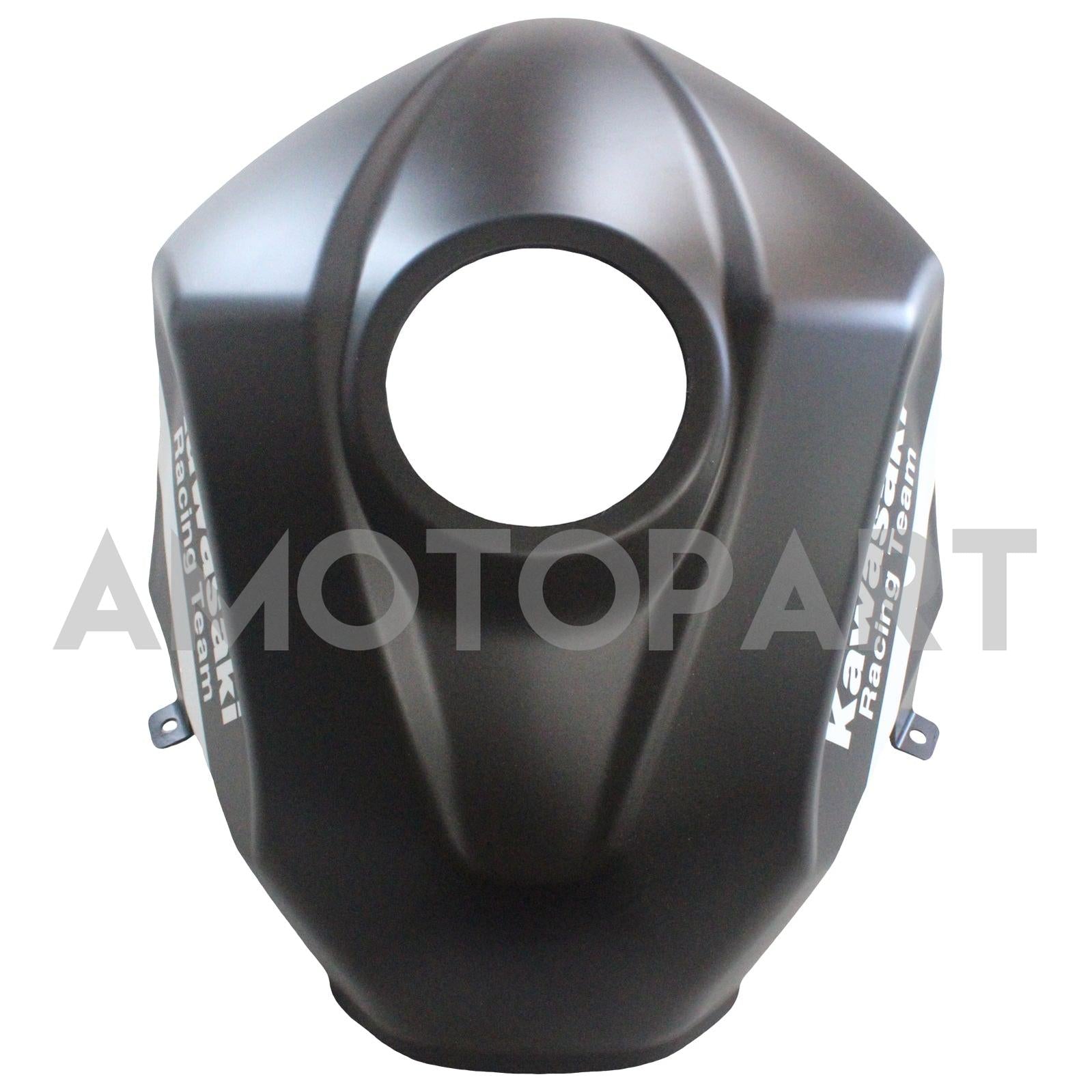 Amotopart Kawasaki 2018-2023 EX400/Ninja400 Kit de carenado negro verde mate